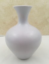 Vintage Haeger Pottery 1997 Imperfect Lavender Bulb Shaped Vase - $24.74