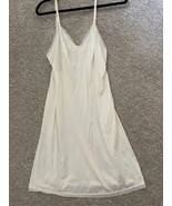 Vintage 60’s Full Slip Ivory Lingerie Lace Detail Size Small - $33.99
