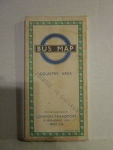 Vintage October 1950 BUS MAP Country Area by London Transport - £4.70 GBP