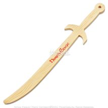 Munetoshi 20.5&quot; Scimitar Pirate Sword Foam Wooden Finish Lightweight Prop - $10.87