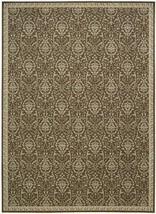 Nourison 41997 Riviera Area Rug Collection Chocolate 5 ft 3 in. x 7 ft 5 in. Rec - £410.89 GBP