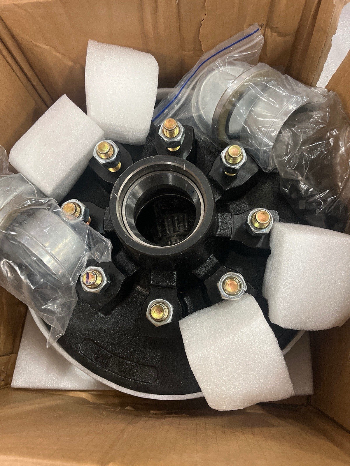 Trailer Brake Drum Hub Kit 12x2 8 Lug 7000 lb Axle 008-219-04 Dexter Spec JTC Item image 2