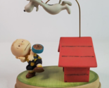 Peanuts Snoopy Charlie Brown &quot;It&#39;s a New Day Dive Right in&quot; Hallmark Figure - $21.73