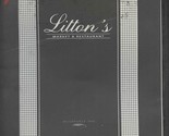 Litton&#39;s Market &amp; Restaurant Menu Downtown West &amp; Fountain City Knoxvill... - $17.82