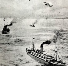 Seaplane Food Ships Air Convoy  1919 WW1 World War 1 Military Print DWS3C - $570.99 MXN