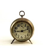 3-Legged Vintage Brass Alarm Clock, New Haven Intermittent, Parts/Repair... - £30.75 GBP