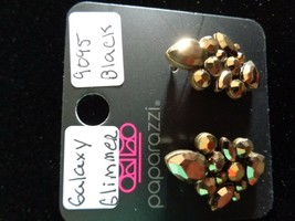 Paparazzi Earrings (new) Galaxy Glimmer/Brass 9095 - $8.61