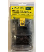 Blue Sea Systems 5025 ST Blade Fuse Block 6 Circuits With Cover &amp; Negati... - €27,21 EUR
