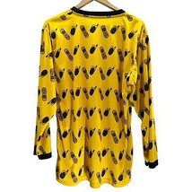 Cell Phone Gang shirt Large mens long sleeve yellow GA-NG Affiliation top  - £19.46 GBP