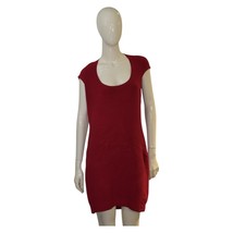 French Connection Red Ribbed Viscose Cap Sleeves Mini Dress size 10 - $44.55