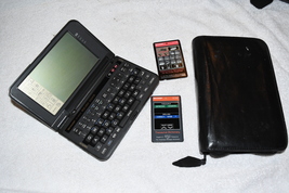 Vintage Sharp Wizard OZ-9600II Electronic Organizer W Case 512KB for fix W1A - £62.22 GBP