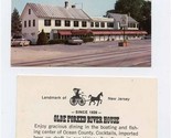 Olde Forked River House Business Card Forked River New Jersey 1970&#39;s - £14.09 GBP