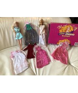 VINTAGE 1987 Barbie Clone Totsy Mini Mod Doll &amp; Charming Diana Fashion Box - £63.70 GBP