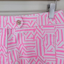 J. Crew Factory | Hot Pink Off White Geometric Print Chino Shorts, size 0 - £15.44 GBP