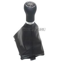 5 / 6 Speed Car Shift Gear Knob With Real Leather Knob For  A6 C6 (2004-2012) A4 - £92.17 GBP
