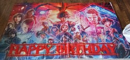 Stranger Things Birthday Party ,backdrop, Banner, Cake Topper, Balloon, ... - £9.35 GBP
