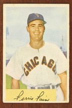 Vintage Baseball Card 1954 Bowman #214 Ferris Fain First Base Chicago White Sox - $11.35