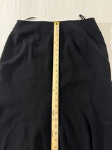 Kasper Women's Black Rear Zip Pull-On Skirt Size 10 Measured Waist 31" image 11
