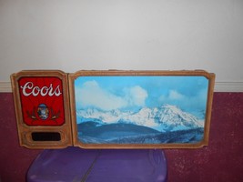 Vintage Coors Rocky Mountain Lighted Beer Sign Bar Mancave - £119.28 GBP