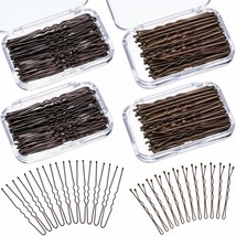 200 Pieces Hair Pins Bobby Pins U Shaped Hair Clips Different Sizes Metal Hair P - £11.85 GBP