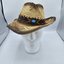 Men’s Milani Hat Designed in Italy Straw Hat Size One Size Fits Most, Cowboy - £10.55 GBP