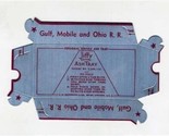 5 Gulf Mobile &amp; Ohio Railroad Personal Service Folding Ashtray MINT Jiffy  - £18.94 GBP
