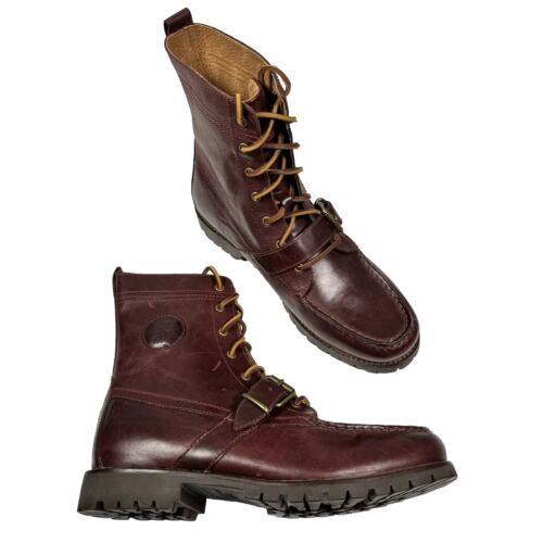 Polo Ralph Lauren Men's Sz 10D Ranger Boots Oxblood EUC - £50.41 GBP