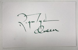 Roger Taylor Signed Autographed &quot;Queen&quot; 3x5 Index Card - $95.00