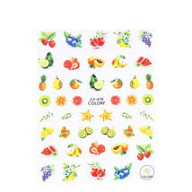 Nail art 3D stickers decal grapefruit orange pineapple pear kiwi avocado CA676 - £2.50 GBP