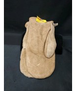 New Old Stock 1970s Brookville Pa. STEERHIDE Mittens Gloves Sherpa Lined... - €14,83 EUR
