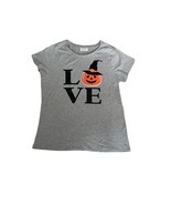 Bobbie Brooks Womens Gray LOVE Halloween T-shirt XL - $9.84