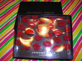 Geoffrey Beene:Silver Red Kiss Lips Cufflinks Set W/box - £12.05 GBP