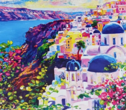 Jigsaw Puzzle SANTORINI 500 Pieces 20&quot; x 12&quot; Artbox - CraZArt - £3.15 GBP