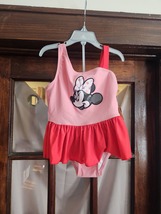 Disney Store Girl&#39;s Minnie Mouse Swimsuit (2 pc, 7/8) - £20.89 GBP