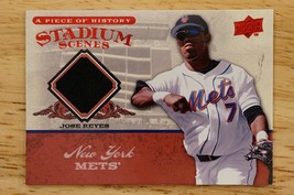 2008 A Piece Of History Stadium Scenes New York Mets JOSE REYES SS34 Jersey - $9.89