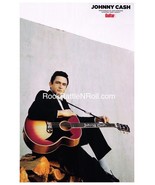 JOHNNY CASH GUITAR MAGAZINE ROCK POSTER 11x17 MAN IN BLACK FOLSOM PRISON... - $11.20