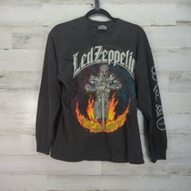 Vintage Led Zeppelin 1990s Hanes Heavyweight Band Long Sleeve Size Large - £191.53 GBP