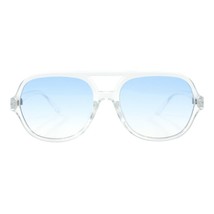 Unisex Retro Fashion Sunglasses Flat Top Racer Pilot Translucent Colors UV400 - £10.27 GBP+