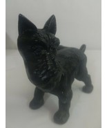 Terrier DOG Pot Metal Door Stop Animal Vintage  Art Sculpture  - $31.32