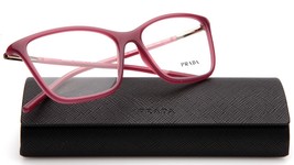 New Prada Vpr 08W 2BM-1O1 Opal Bordeaux Eyeglasses 55-16-140 B40mm Italy - £96.12 GBP