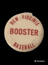 Vintage New Virginia Booster Baseball Warren County Iowa Pin Souvenir USA - $19.80