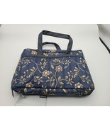 Inspirio Floral Woven Blue Bible Book Cover Travel Handle Pocket Zonderv... - $374.75 MXN
