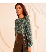 NEW AUTHENTIC Ulla Johnson Safa gathered silk crepe de chine blouse in  ... - $281.30 CAD