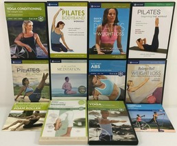Lot of 12 Gaiam DVD Pilates Yoga Insomnia Abs Meditation Muscle Therapy Workout - £11.84 GBP