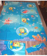 Vintage Nickelodeon SPONGEBOB SQUAREPANTS PATRICK GARY Window Curtain Set - $24.74
