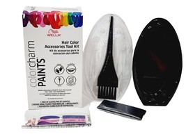 Wella Color Charm Paints ACCESSORIES TOOL KIT Gloves Bowl Brush Guide Ha... - $14.00