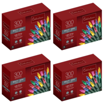 Christmas String Light Mini Incandescent 300ct 62&#39; Multicolor, Celebrati... - $59.39