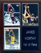 Frames, Plaques and More James Worthy Los Angeles Lakers 3-Card Plaque - £17.93 GBP