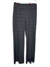 Cabi Women&#39;s Bond Trouser Glen Plaid Flat Front Hounds tooth Wide Leg Black Sz.8 - £23.57 GBP