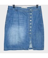 RYAN MICHAEL off center boho southwest button denim jean skirt Women&#39;s s... - $29.00